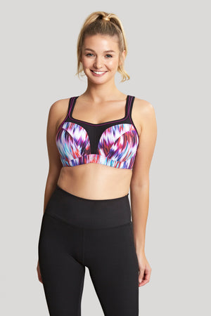 5021 Power Wired Sports Bra in Digital Stripe