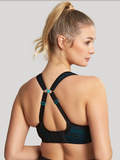 Panache Underwire Sports Bra in Black and Aqua