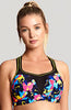 5021 Power Wired Sports Bra - Electric Print