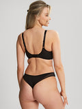 Faith Moulded Plunge Bra in Black
