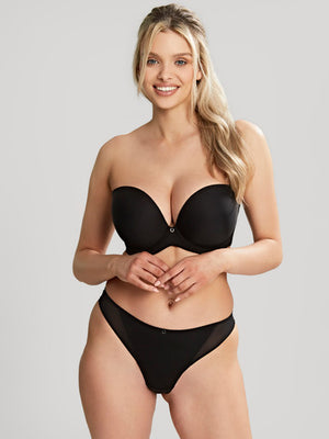 Faith Moulded Strapless Bra - Noir
