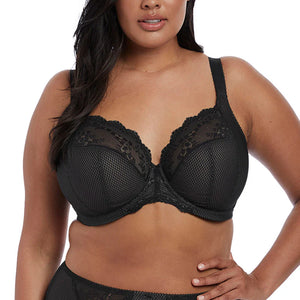 Charley Stretch Plunge Bra in Black