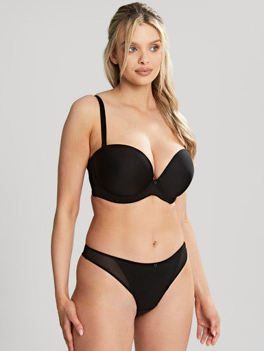 Faith Moulded Strapless Bra - Noir