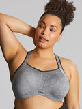Activate Wired Non-Padded Sports Bra in Charcoal Marl