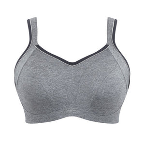 Activate Wired Non-Padded Sports Bra in Charcoal Marl