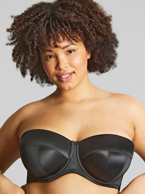 Dana Balcony Strapless Bra in Black