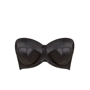 Dana Balcony Strapless Bra in Black