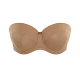 Dana Strapless Balcony Bra in Caramel