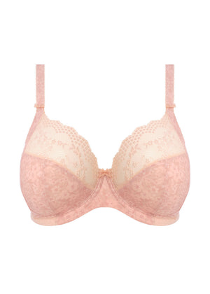Lucie Underwire Stretch Plunge Bra - Pale Blush