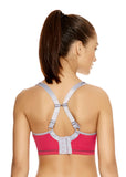 Sonic Moulded Sports Bra in Hot Crimson
