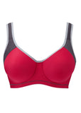 Sonic Moulded Sports Bra in Hot Crimson