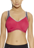Sonic Moulded Sports Bra in Hot Crimson