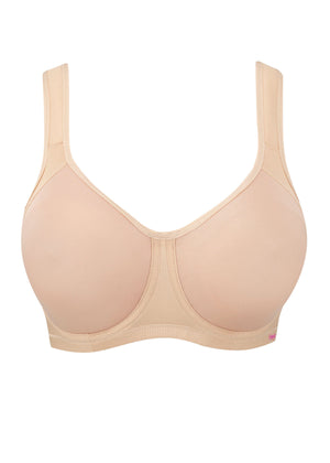 Sonic Moulded Sports Bra in Nude