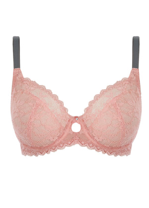 Offbeat Underwire Plunge Bra in Rosehip