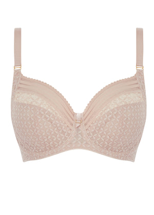 Viva Side Support Bra in Lace Natural Beige