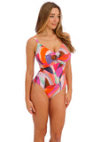 Aguada Beach Underwire Twist Front Swimsuit with Adjustable Leg