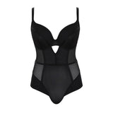 Tango Essence Plunge Bodysuit - Obsidian