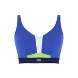 Panache Wired Non-Padded Sports Bra in Blue