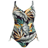 Bamboo Grove Underwire V-Neck Swimsuit with Adjustable leg