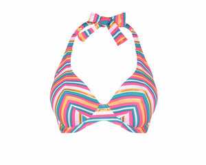 Beach Candy Underwire Banded Halter Top - Sherbet