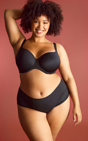 Elegance Moulded Spacer T-Shirt Bra - Noir