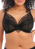 Priya Underwire Plunge Bra in Black