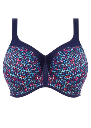 Energise Underwire Sports Bra with J-Hook in Navy Geo