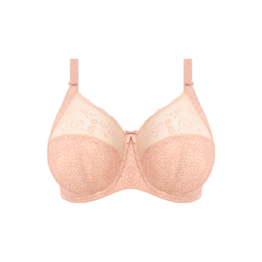 Morgan Underwire Banded Bra with Stretch Lace in Cameo Rose – Liza
