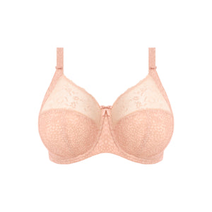 Morgan Underwire Banded Bra with Stretch Lace - Cameo Rose
