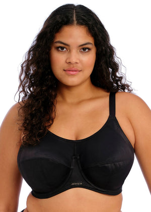 Energise Underwire Sports Bra with J-Hook in Black