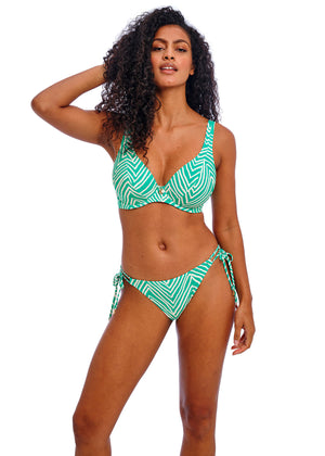 Fiji Falls Underwire High Apex Bikini Top - Marine