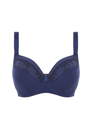 Illusion Side Support Bra in Navy