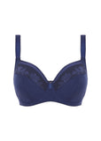 Illusion Side Support Bra in Navy