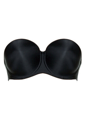 Smoothing Moulded Strapless Bra in Black