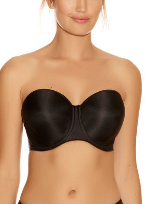 Smoothing Moulded Strapless Bra in Black