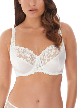 Belle Balcony Bra in White