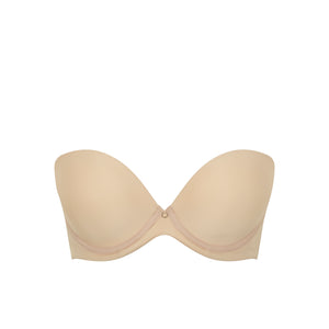 Faith Moulded Strapless Bra - Latte