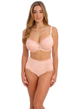 Fusion Lace Underwire Side Support Bra - Blush