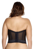 Lace Bridal Lace Bustier in Black