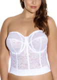 Lace Bridal Lace Bustier in White