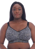 Celeste Non-Wired Bra in Gray Leopard