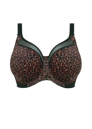 Kayla Banded Bra in Dark Leopard