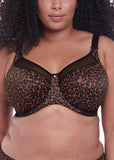 Kayla Banded Bra in Dark Leopard