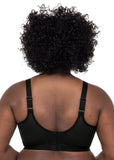Goddess Non-Wired Sports Bra in Black Snake