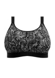Goddess Non-Wired Sports Bra in Black Snake