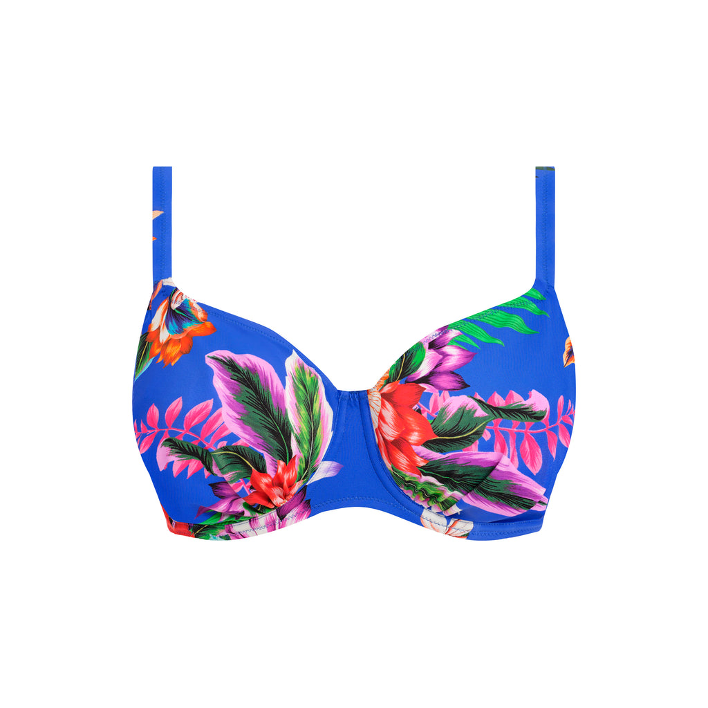 Halkidiki Underwire Gathered Full Cup Bikini Top (Bottoms Sold Separately)