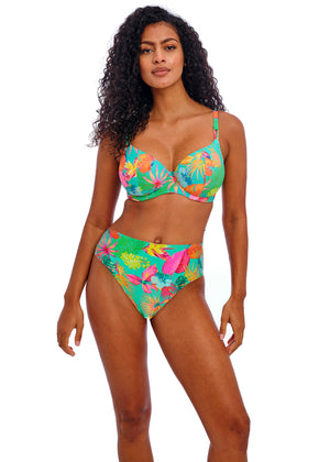 Isla Margarita Underwire Plunge Bikini Top - Jade
