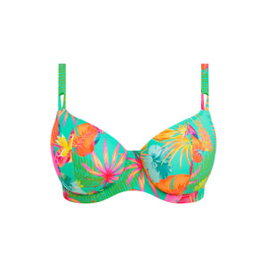 Isla Margarita Underwire Plunge Bikini Top - Jade