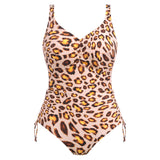 Kabini Oasis Underwire V-Neck Swimsuit with Adjustable Leg