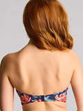 Ashley Bandeau Bikini Top in Liliflora Print